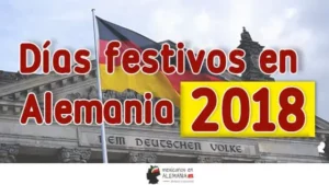 Días Festivos en Alemania 2018